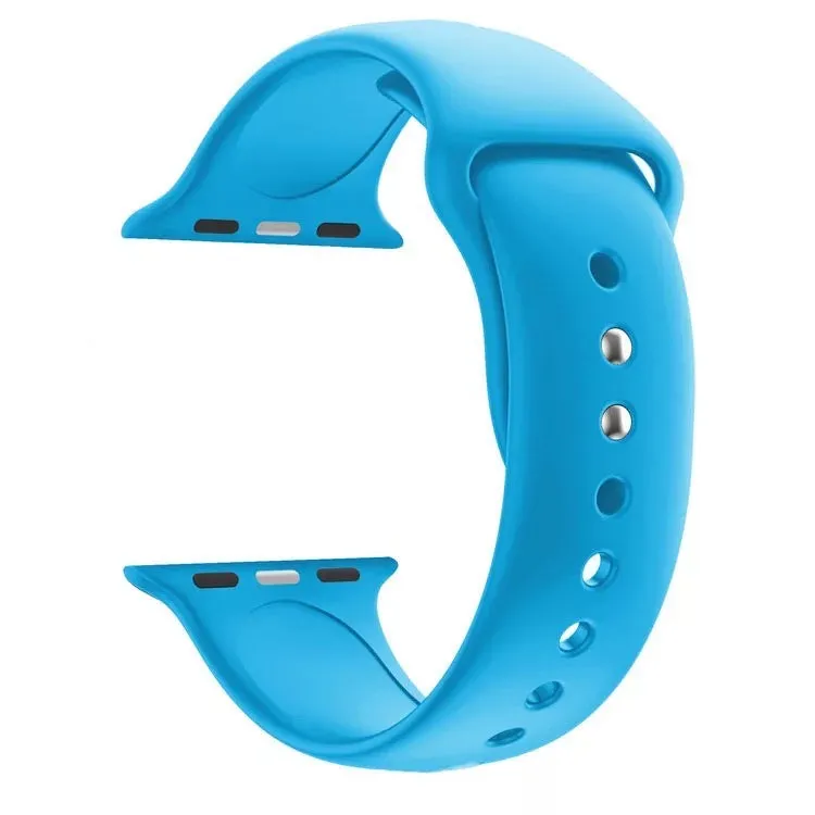 Solid Color Silicone Band For Apple Watch Multiple Colors Available