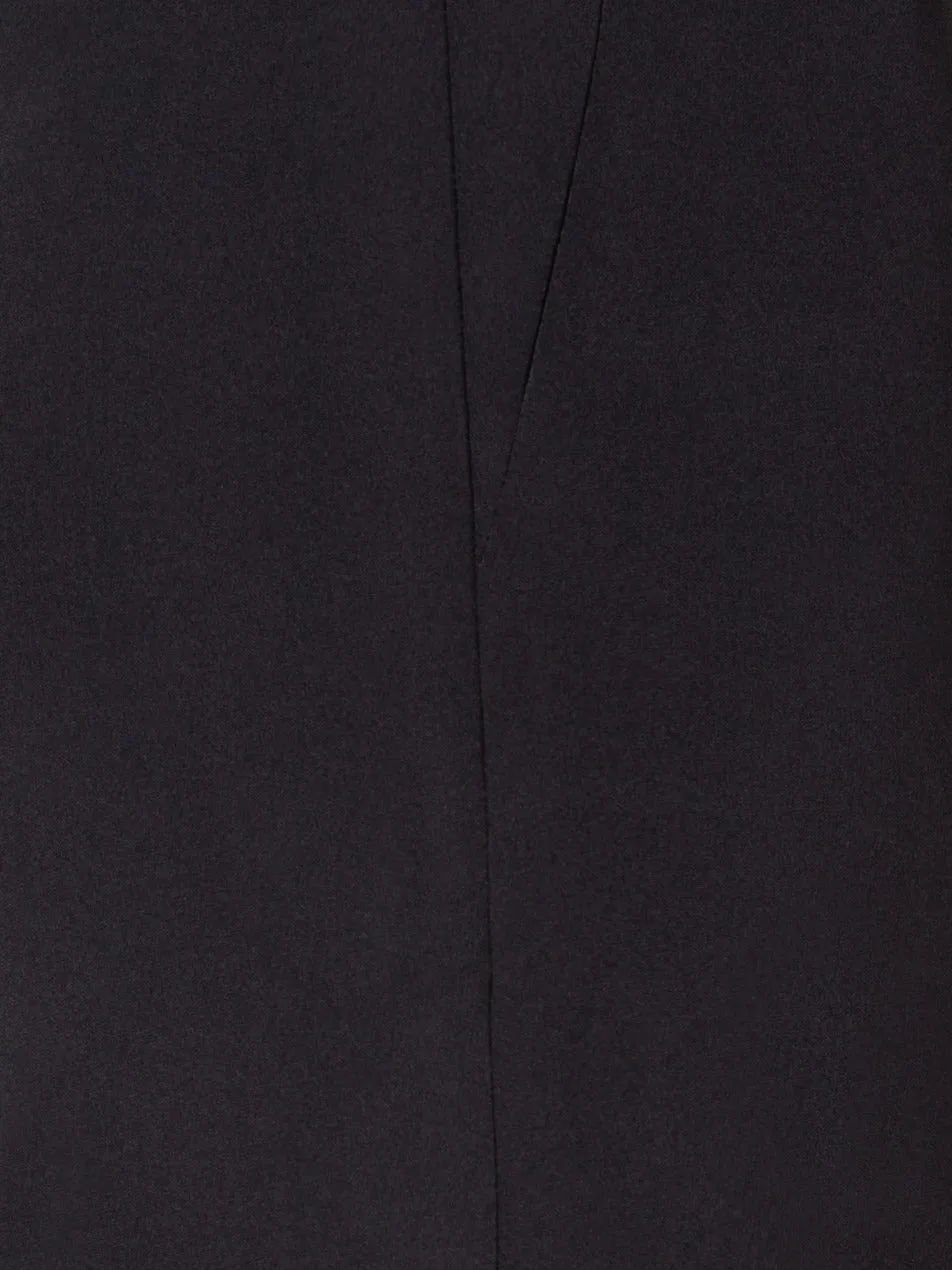 Straight Silk Crêpe Pants