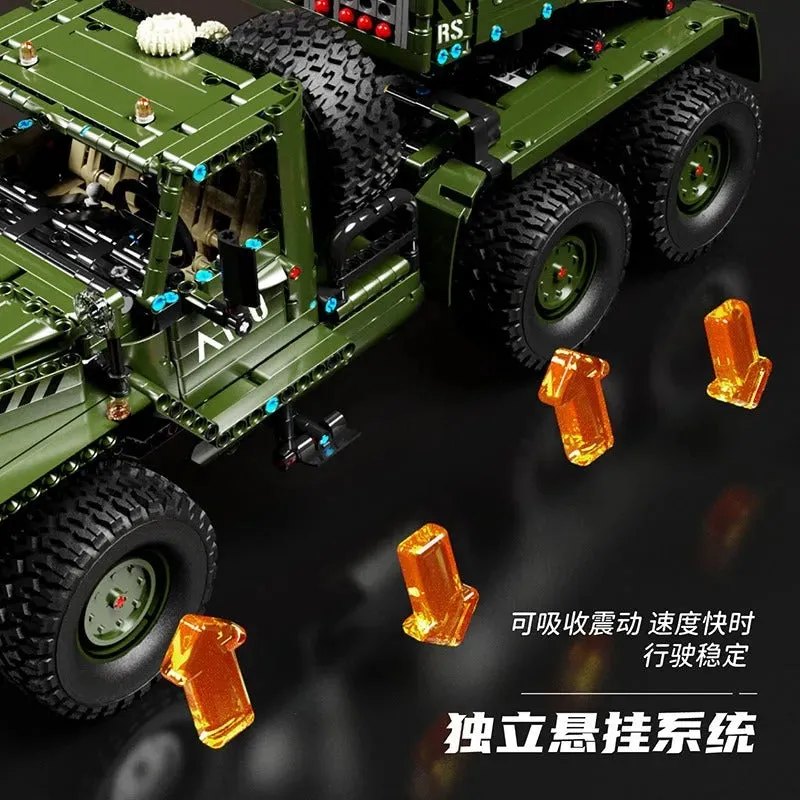 Tech MOC RC Katyusha Rocket Launcher Car Bricks Toys T4011