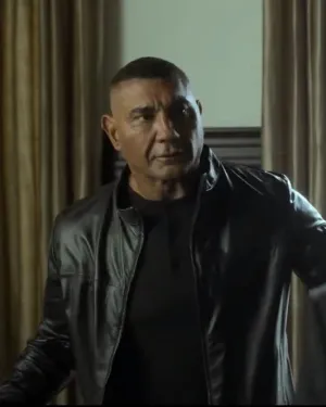 The Killer’s Game 2024 Dave Bautista Black Jacket