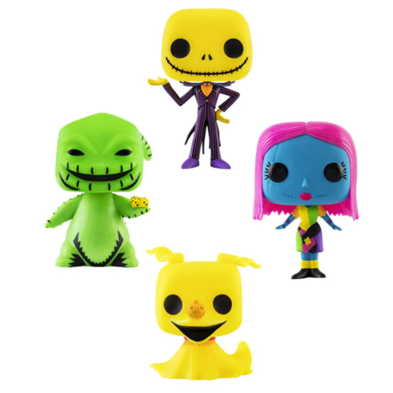 The Nightmare Before Christmas - Blacklight US Exclusive Pop! Vinyl 4-Pack