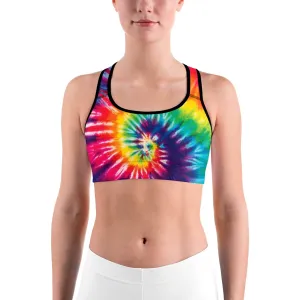 Tie Dye Swirl Sports Bra