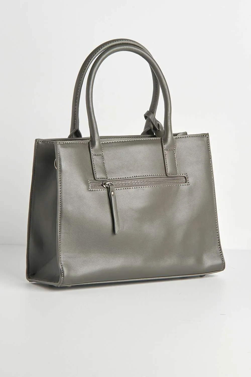 Veeno Carlton Collection V Patterned Tote Bag in Grey