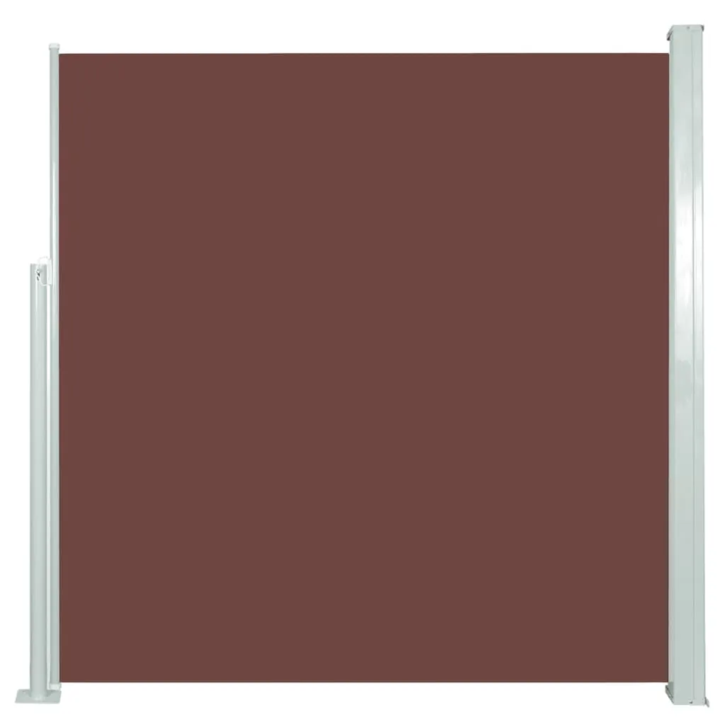 vidaXL Retractable Side Awning 140 x 300 cm Brown