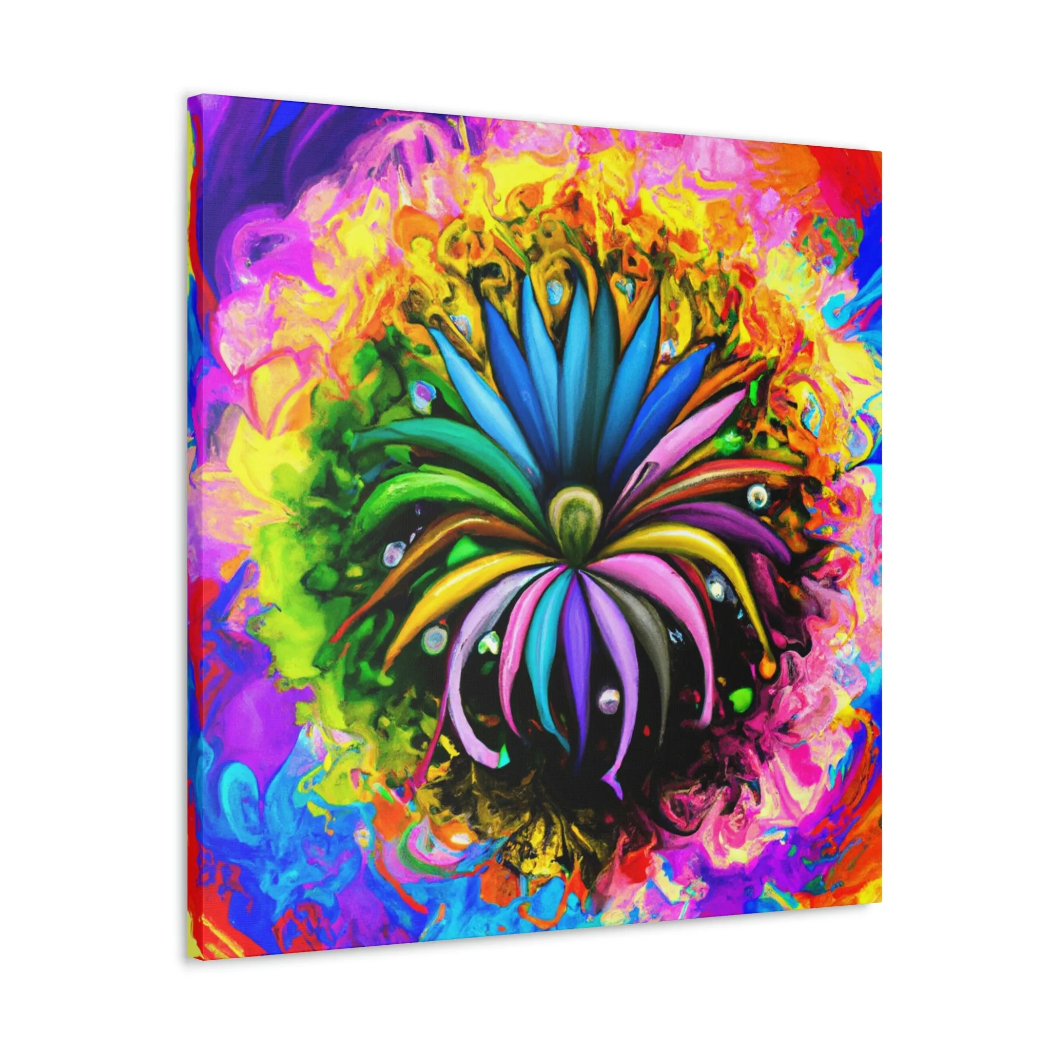 Vivid Petal Vibe - Canvas