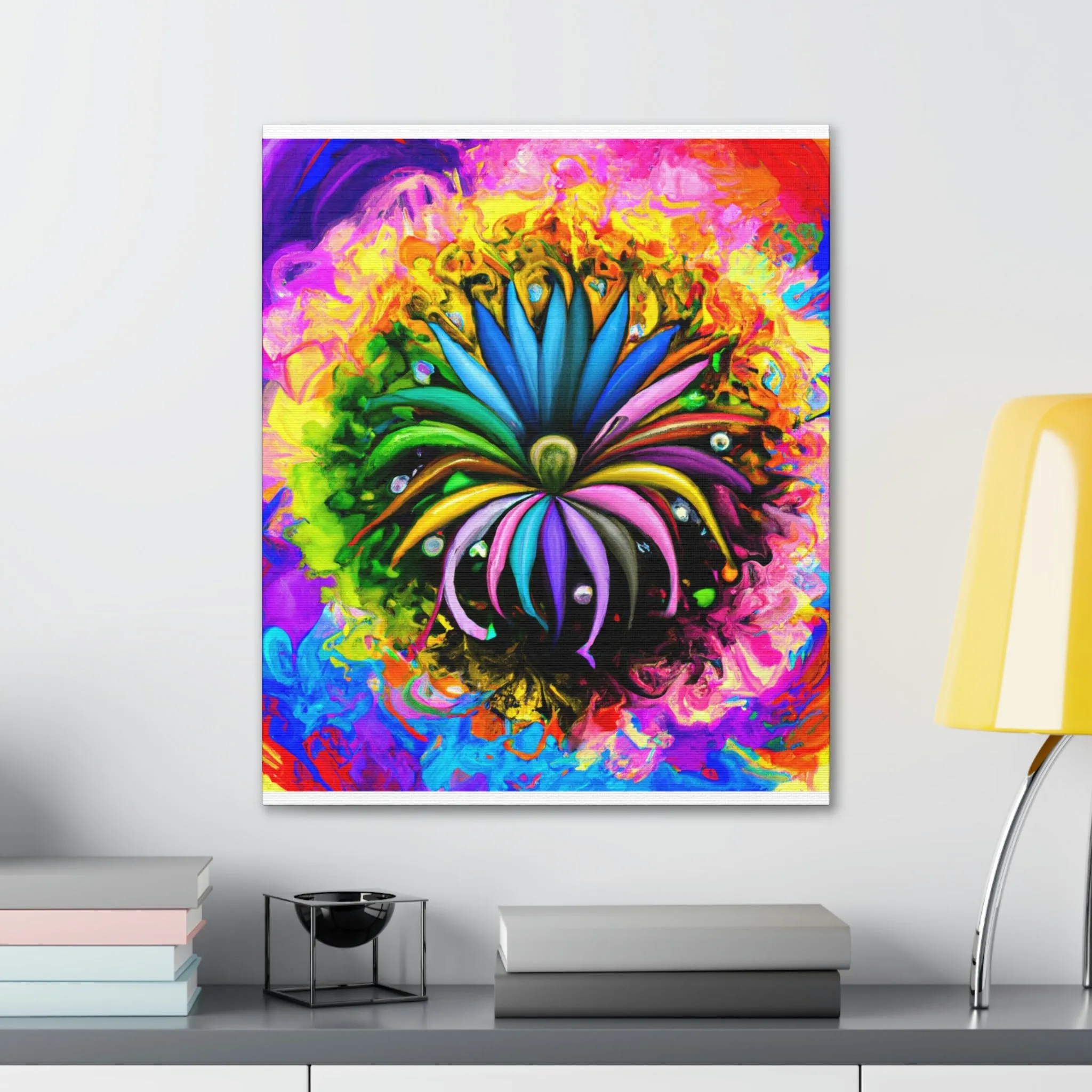 Vivid Petal Vibe - Canvas