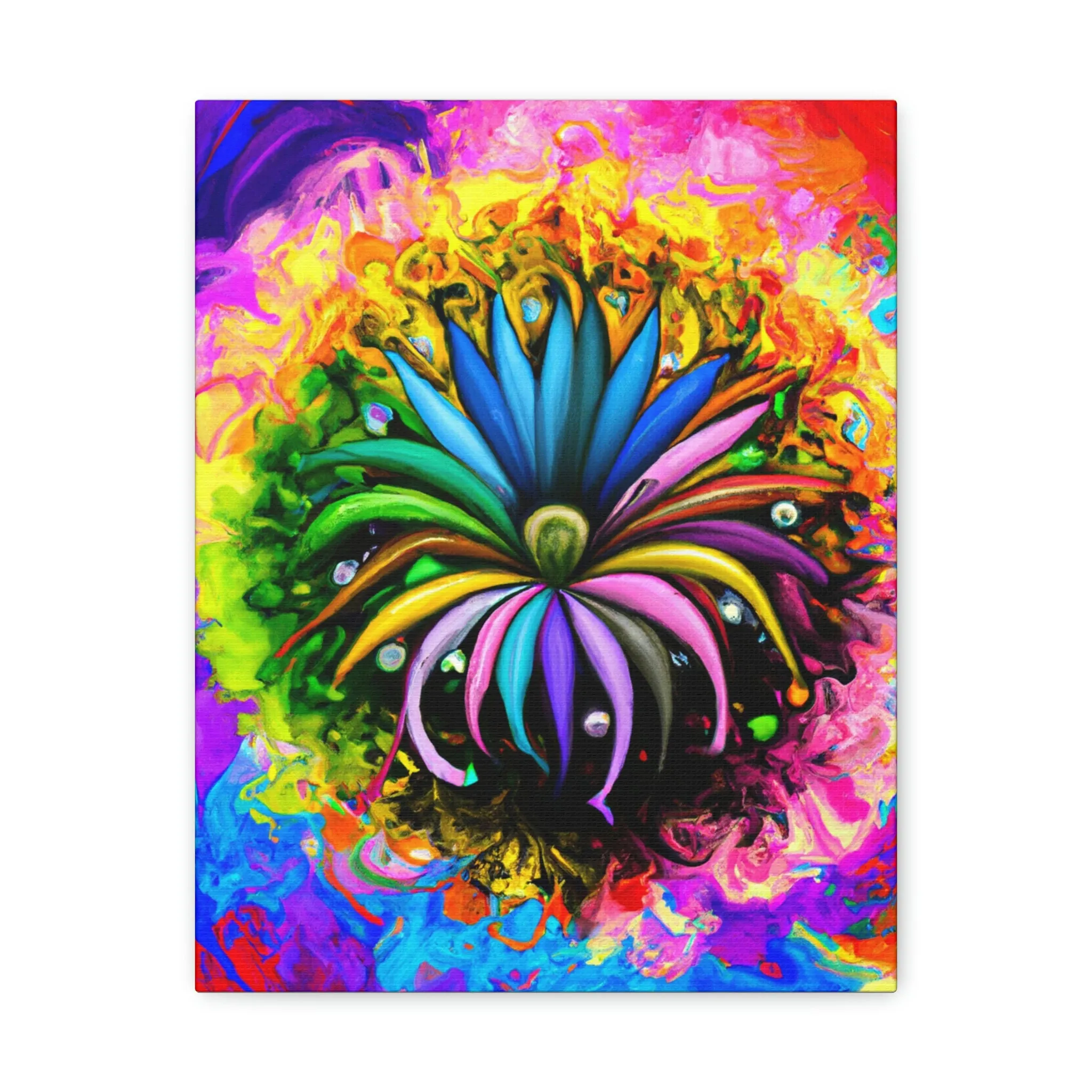 Vivid Petal Vibe - Canvas