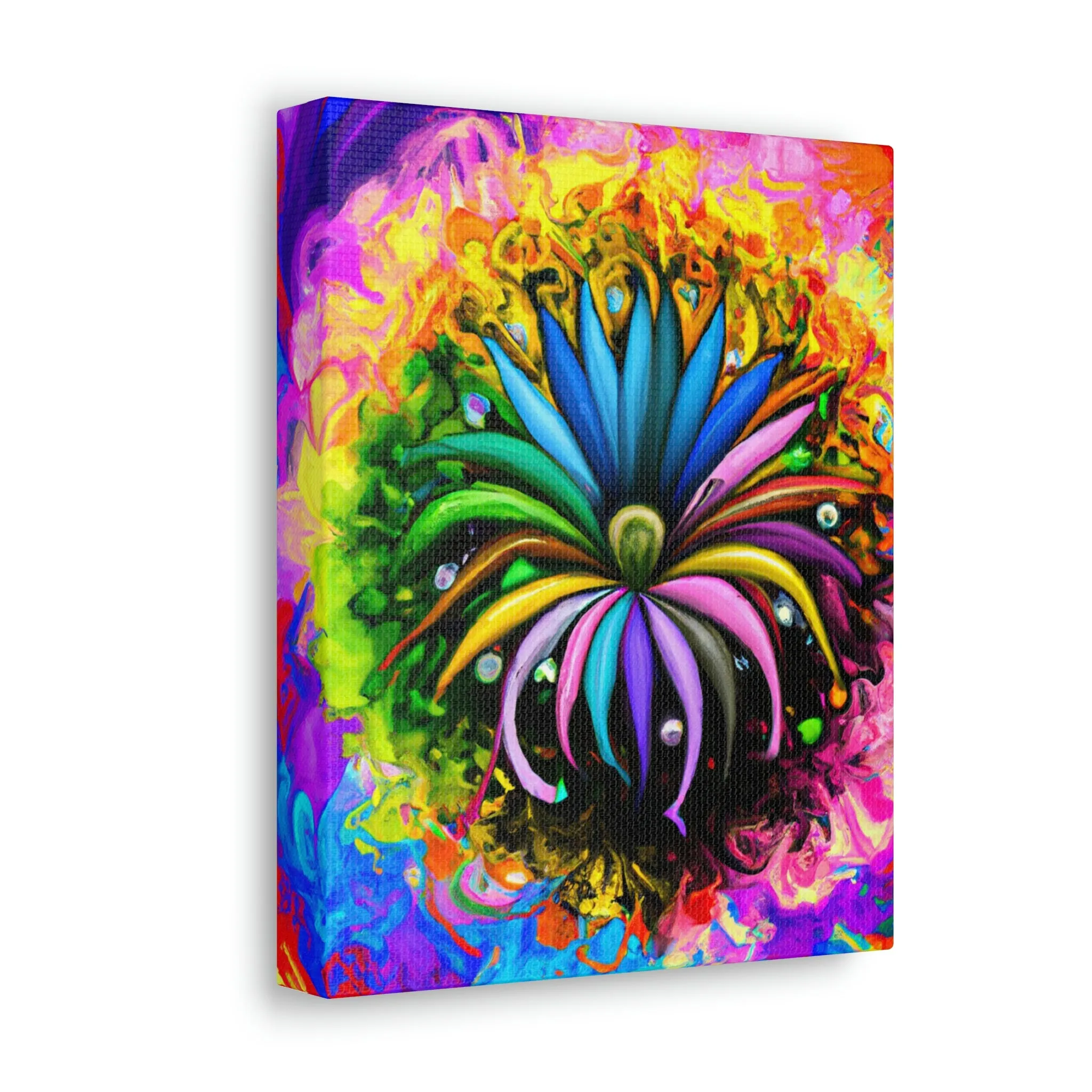 Vivid Petal Vibe - Canvas