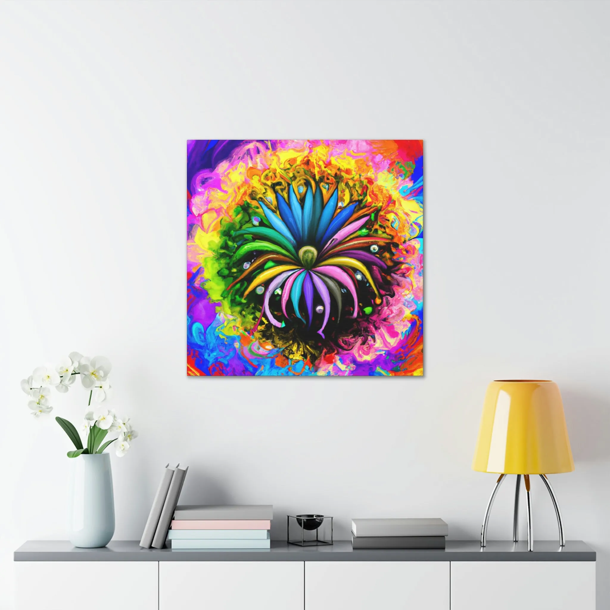 Vivid Petal Vibe - Canvas