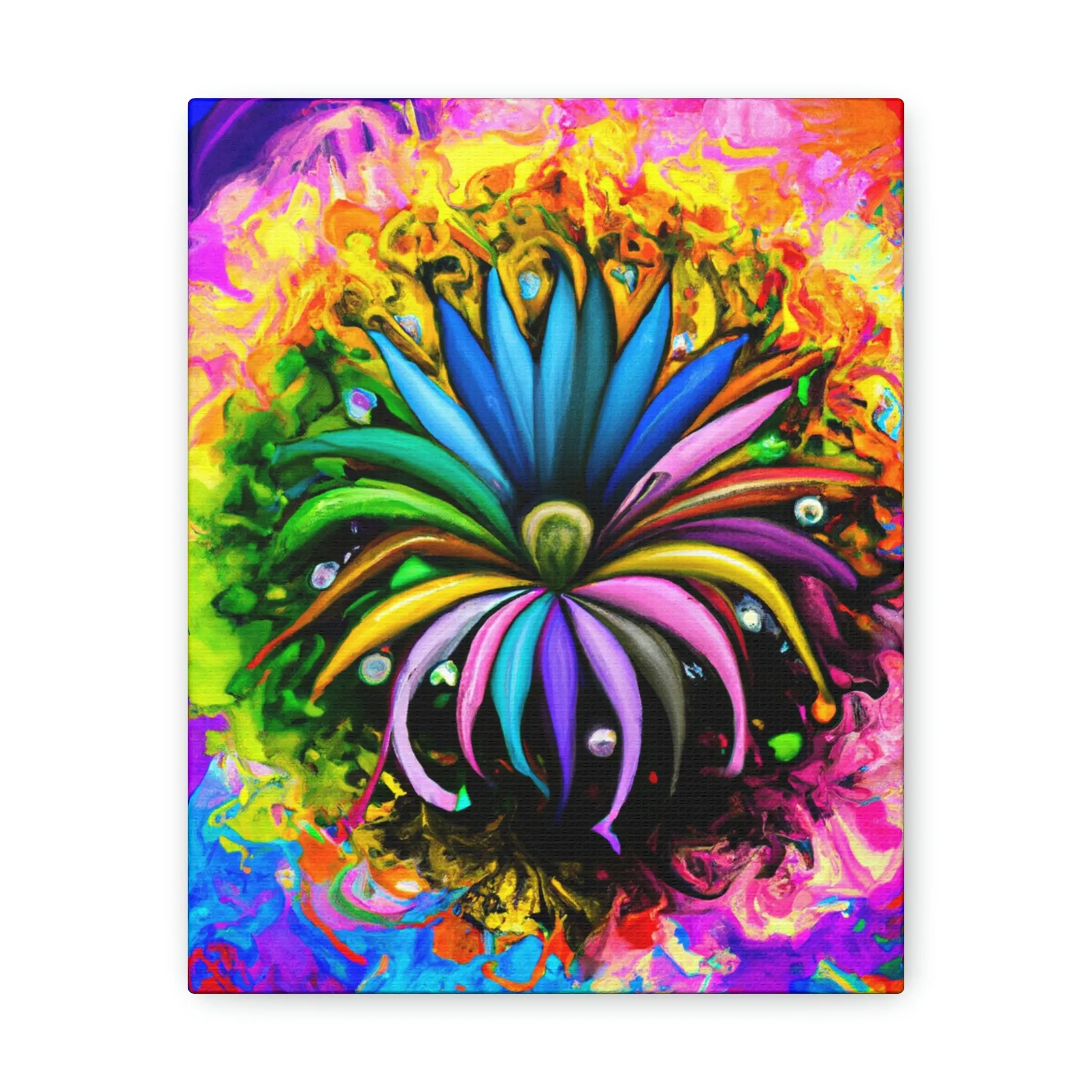 Vivid Petal Vibe - Canvas