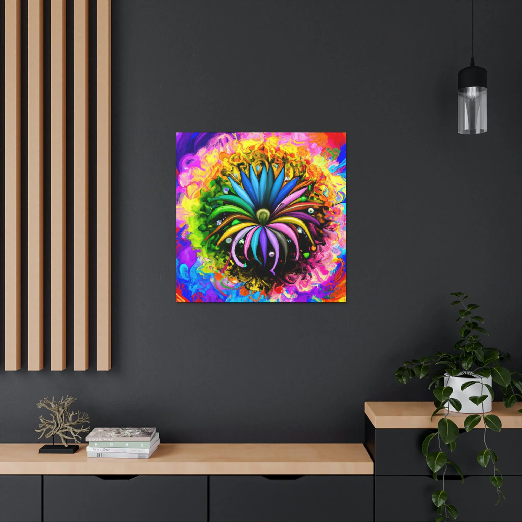 Vivid Petal Vibe - Canvas