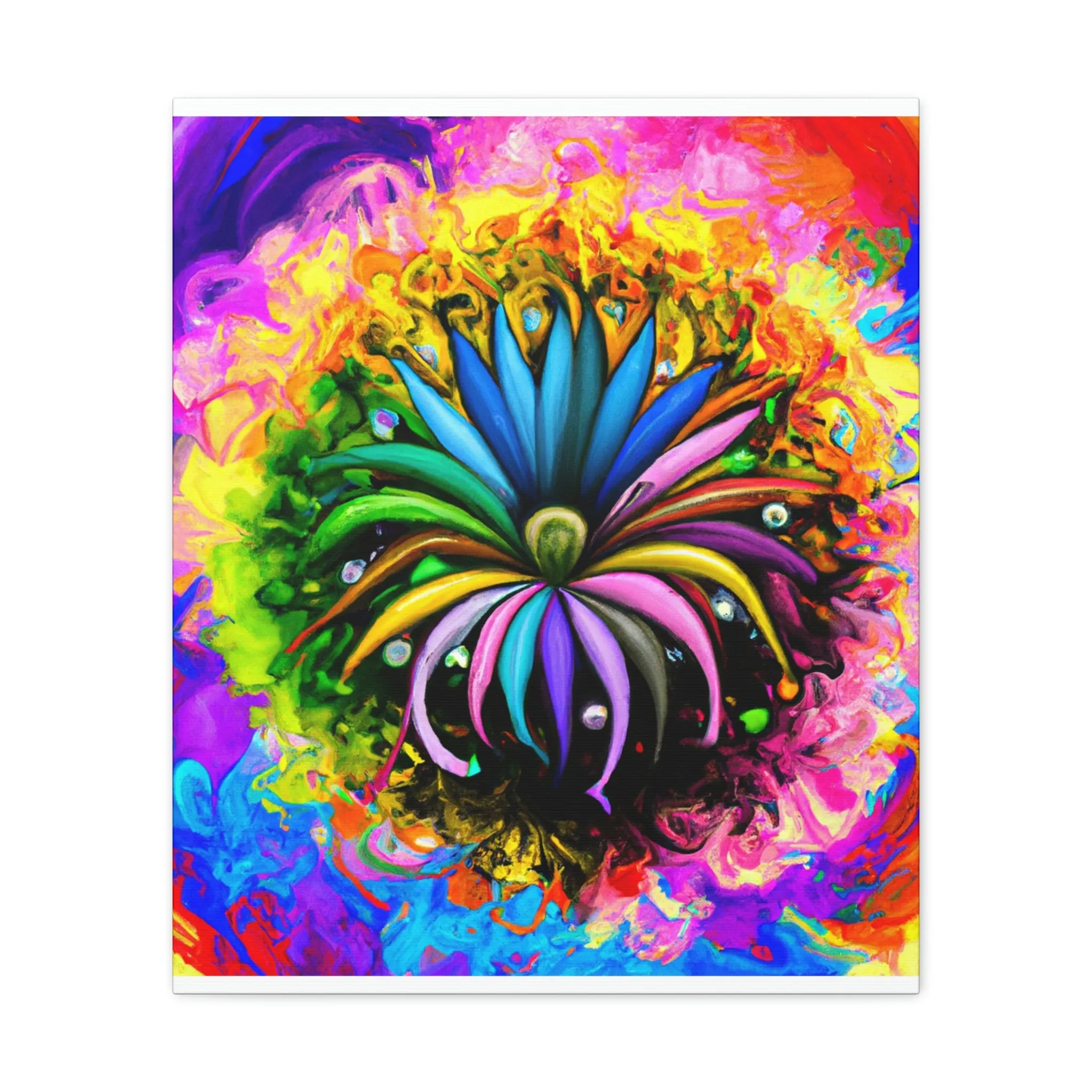 Vivid Petal Vibe - Canvas