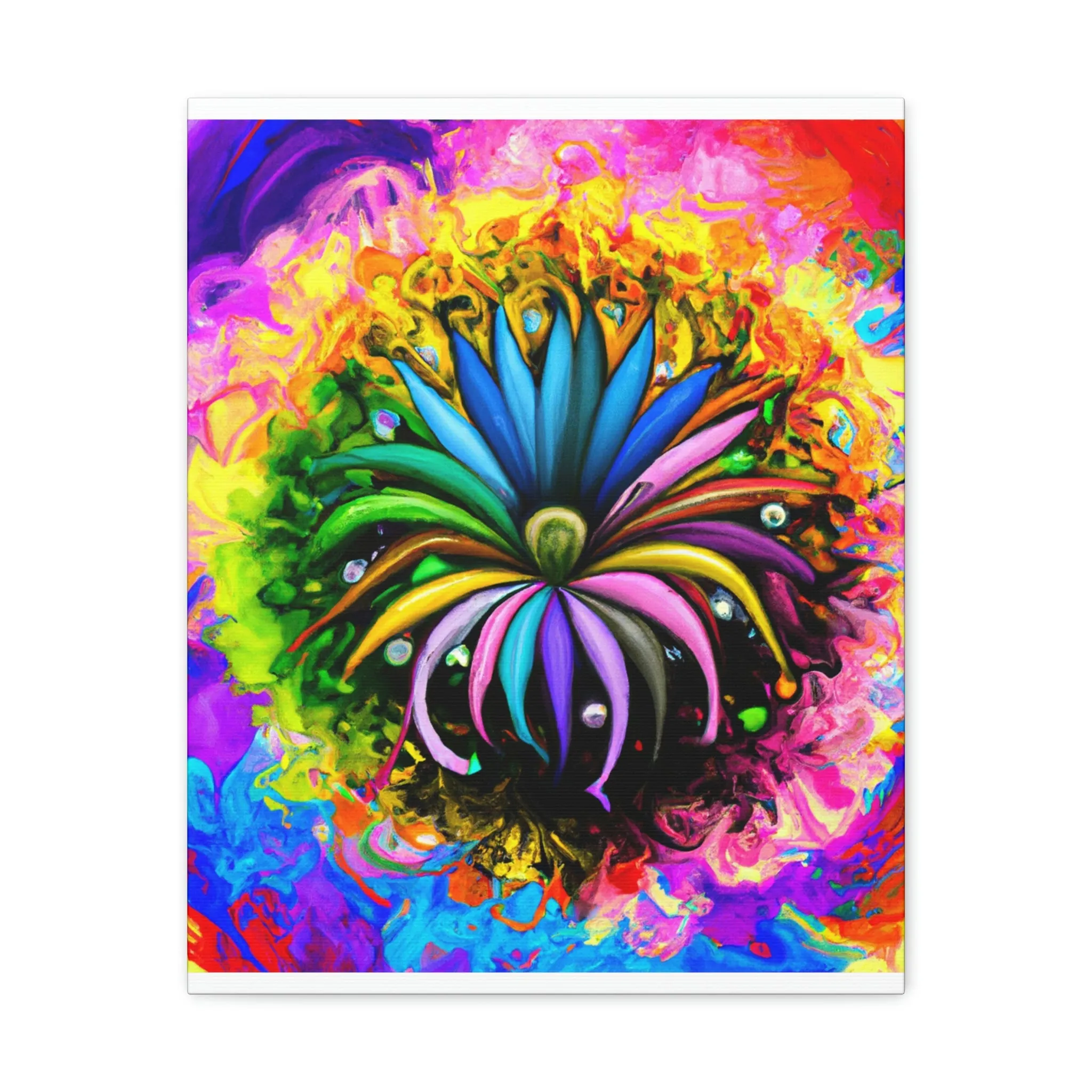 Vivid Petal Vibe - Canvas