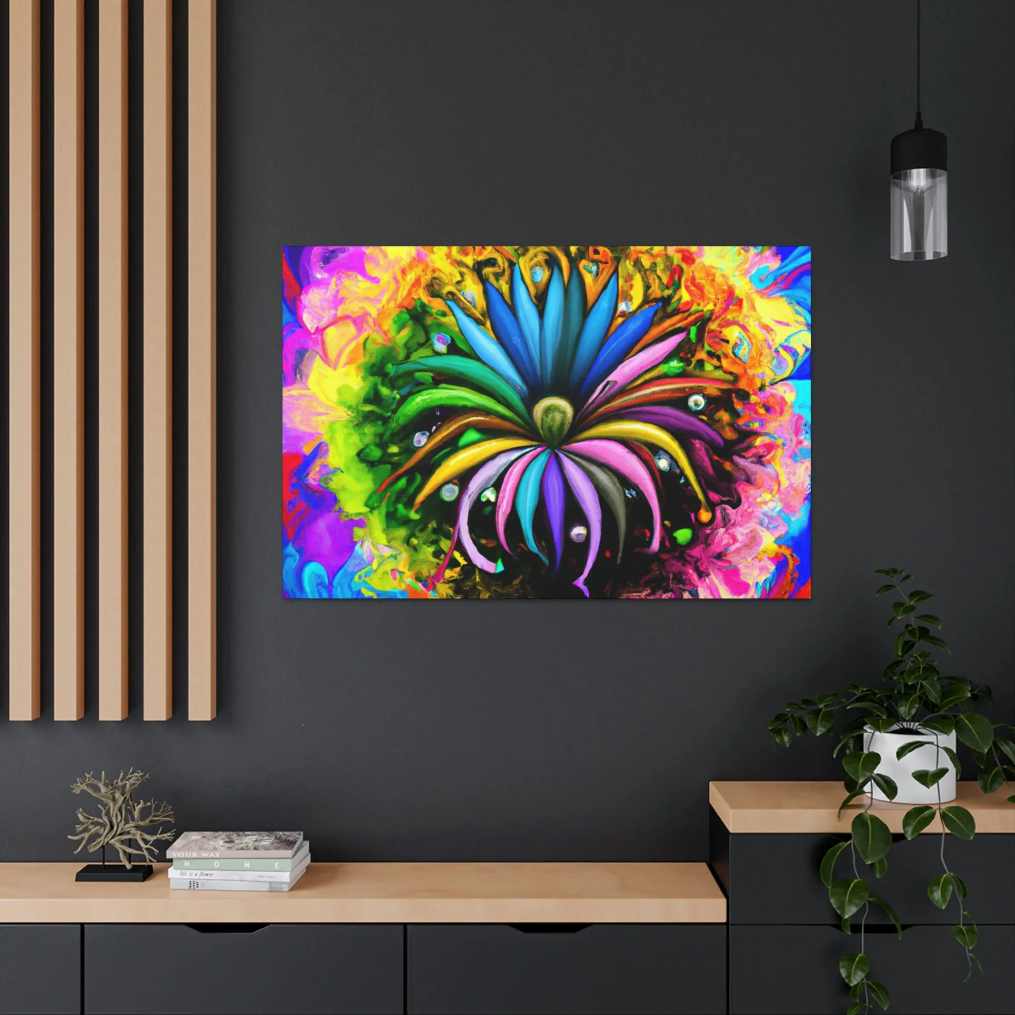 Vivid Petal Vibe - Canvas