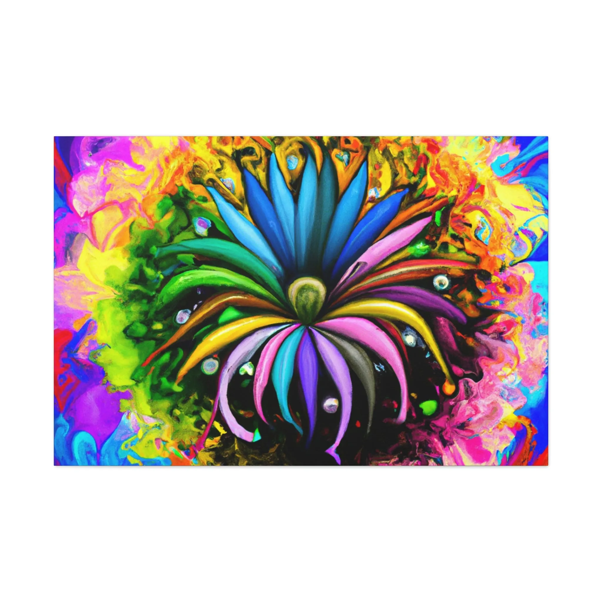 Vivid Petal Vibe - Canvas