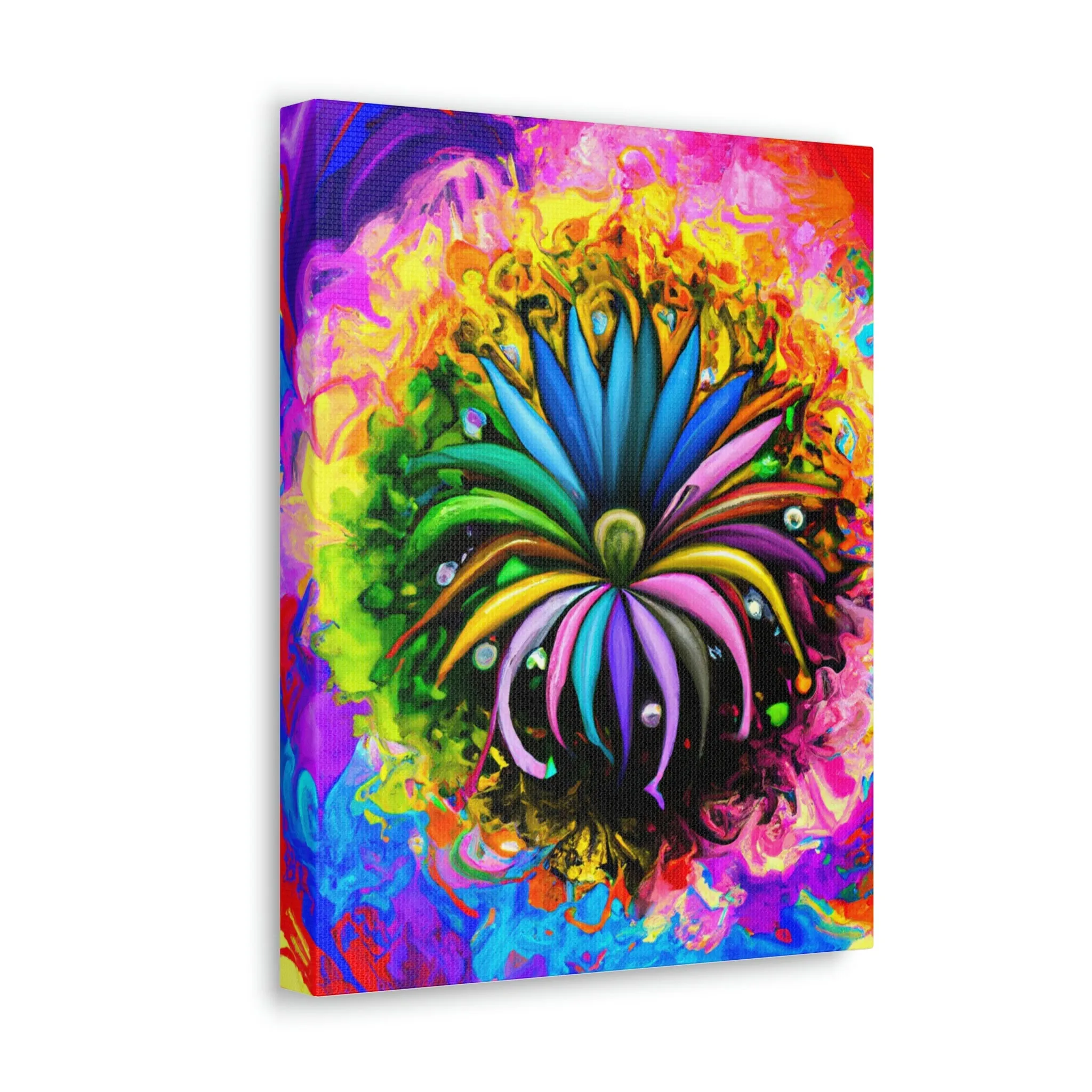 Vivid Petal Vibe - Canvas