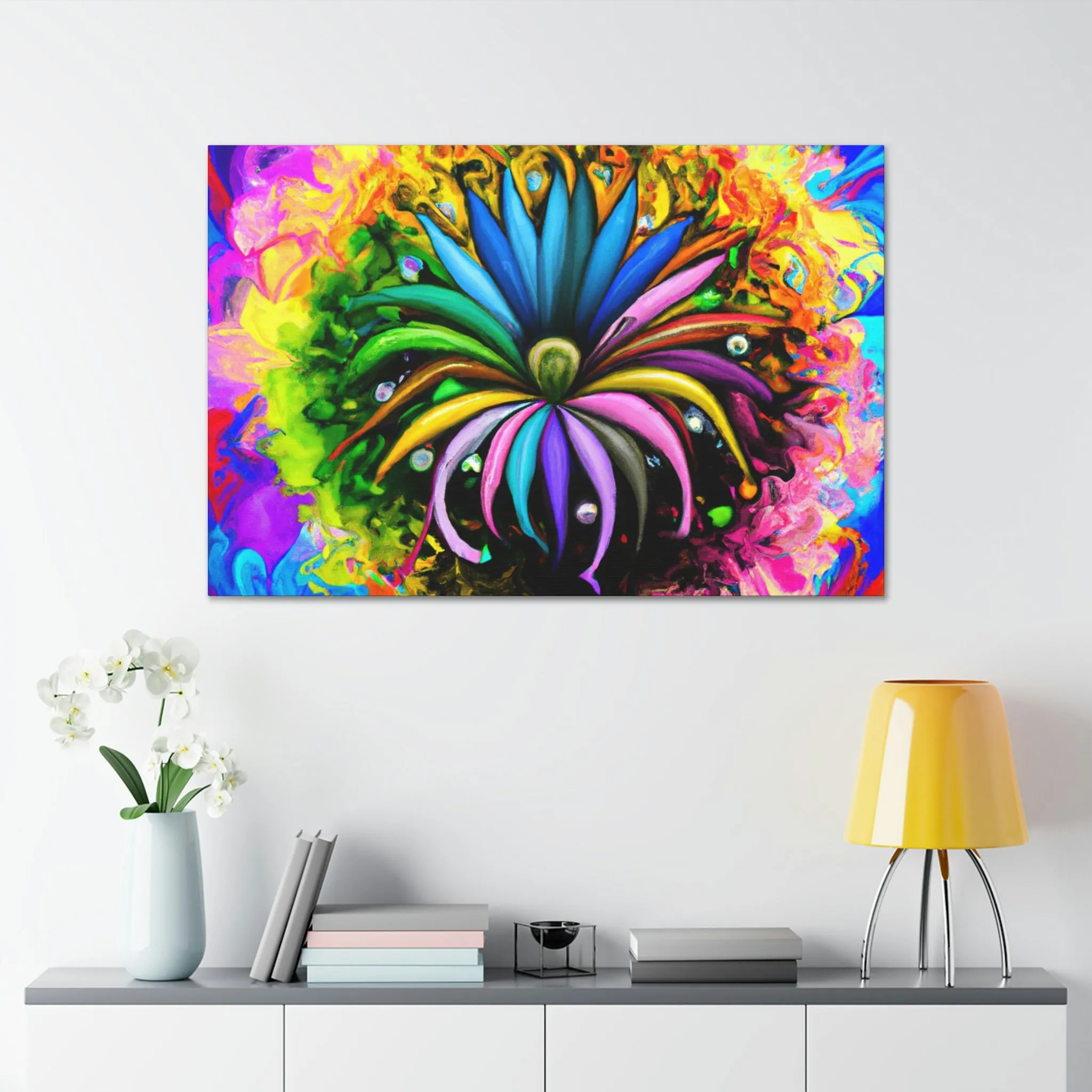 Vivid Petal Vibe - Canvas