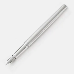 Yard-O-Led The Viceroy Standard Sterling Silver Plain Fountain Pen