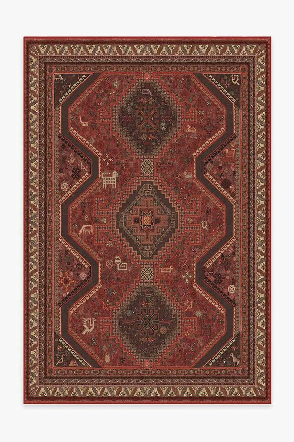 Zareen Scarlet Red Tufted Rug