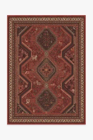 Zareen Scarlet Red Tufted Rug