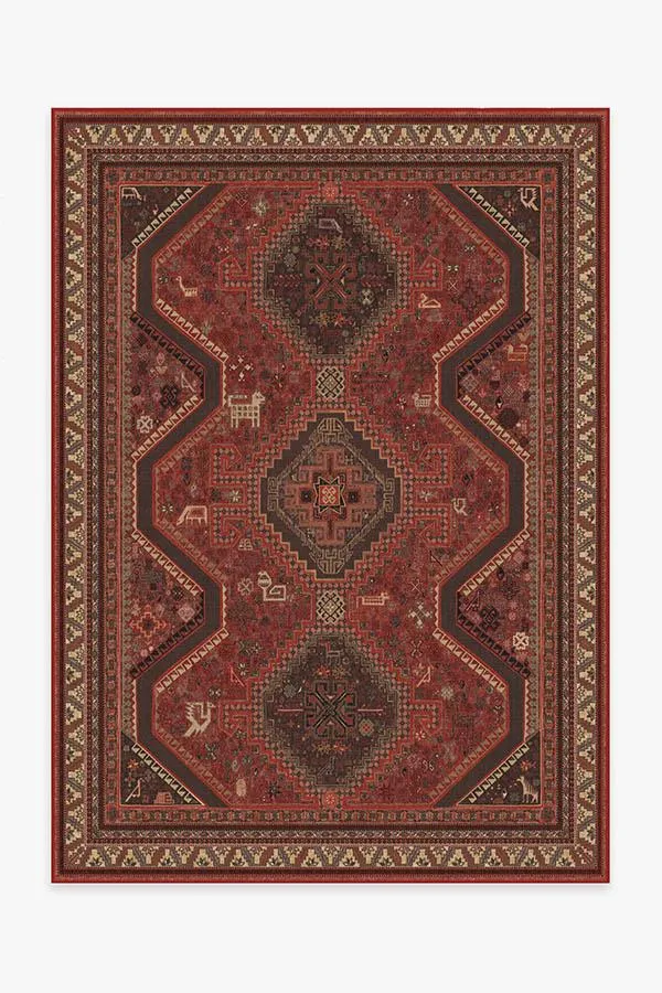 Zareen Scarlet Red Tufted Rug