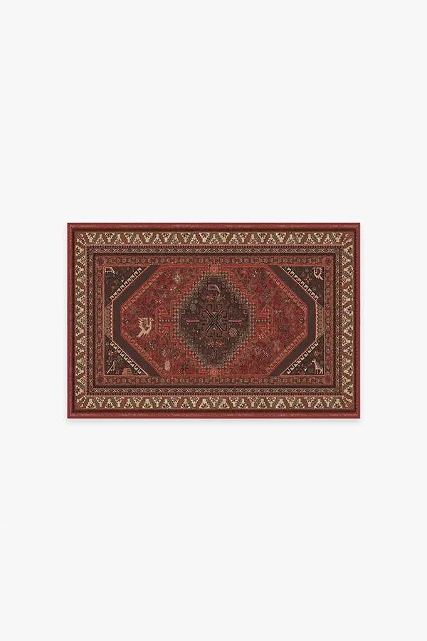 Zareen Scarlet Red Tufted Rug