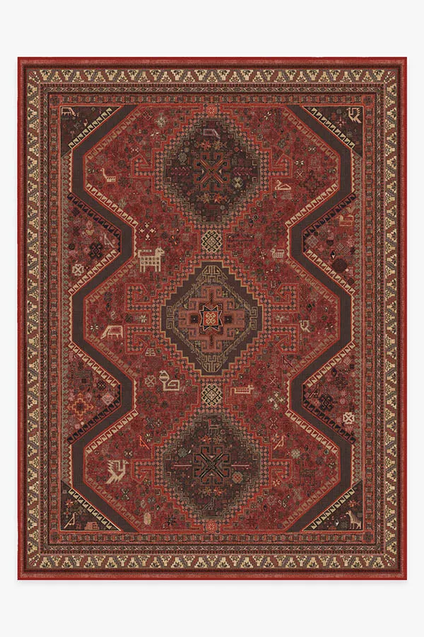 Zareen Scarlet Red Tufted Rug