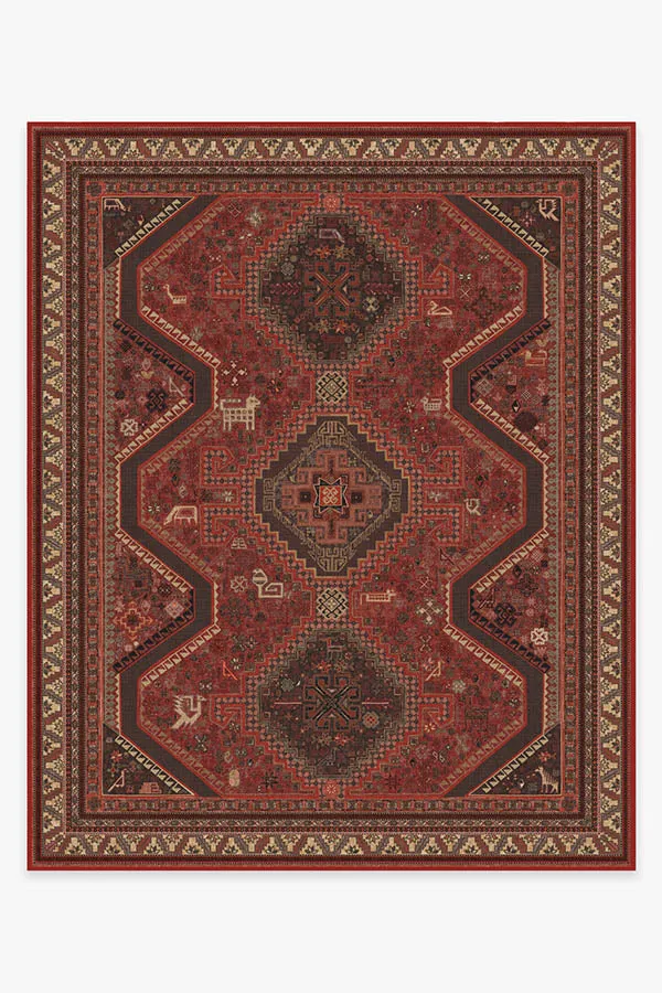 Zareen Scarlet Red Tufted Rug